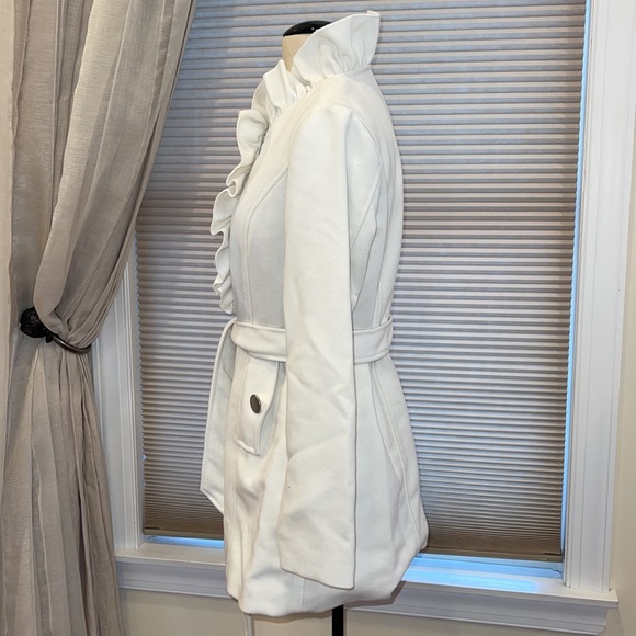 Beautiful C.C. Couture Ruffle Trim Belted Jacket - Picture 2 of 7
